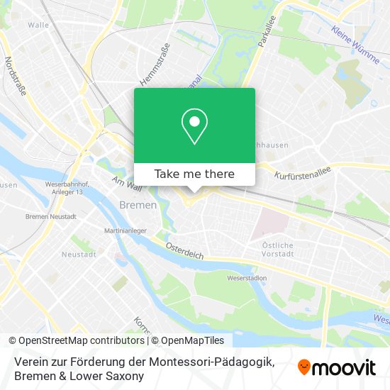 Карта Verein zur Förderung der Montessori-Pädagogik