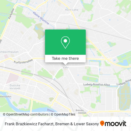 Frank Brazkiewicz Facharzt map