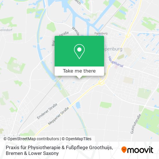 Praxis für Physiotherapie & Fußpflege Groothuijs map