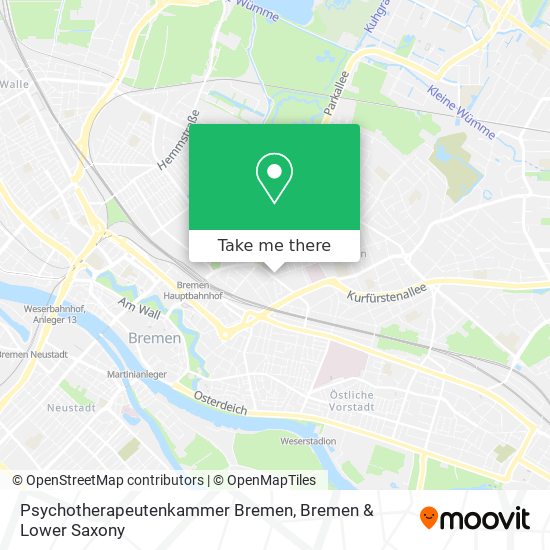 Psychotherapeutenkammer Bremen map