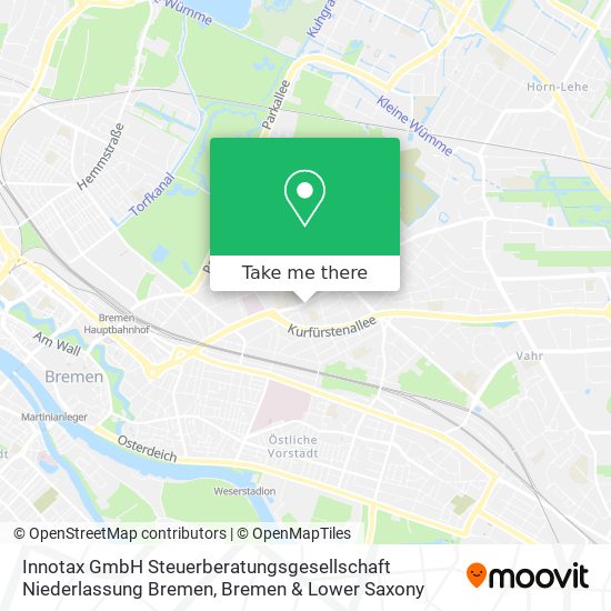 Карта Innotax GmbH Steuerberatungsgesellschaft Niederlassung Bremen