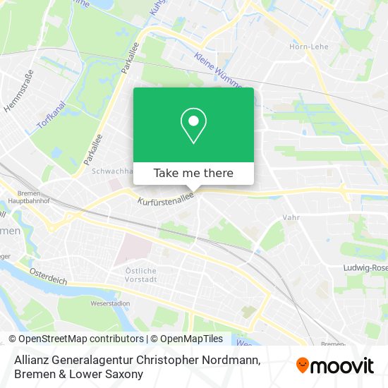 Allianz Generalagentur Christopher Nordmann map