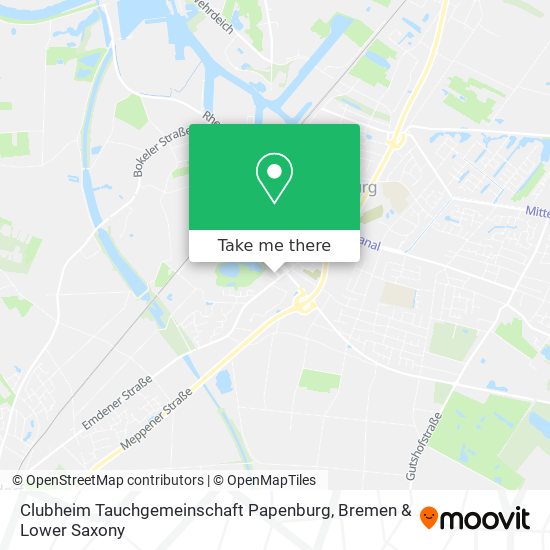 Карта Clubheim Tauchgemeinschaft Papenburg