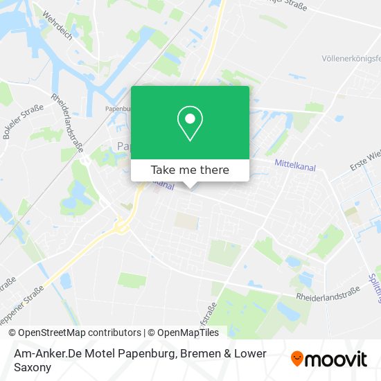 Am-Anker.De Motel Papenburg map