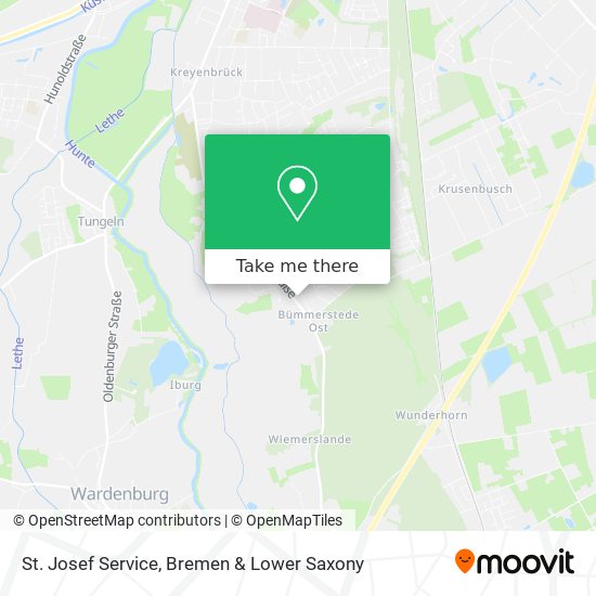 St. Josef Service map