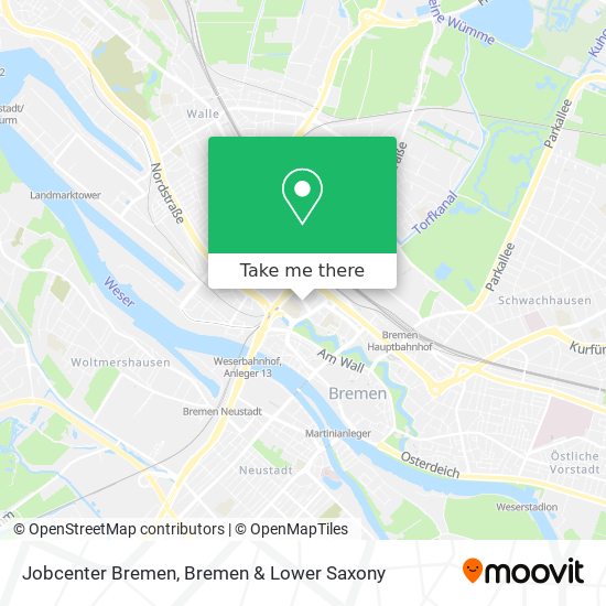 Jobcenter Bremen map