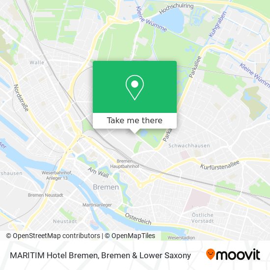 Карта MARITIM Hotel Bremen