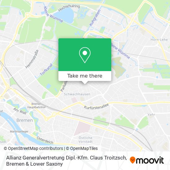 Карта Allianz Generalvertretung Dipl.-Kfm. Claus Troitzsch