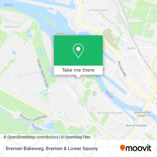 Bremen Bakeweg map