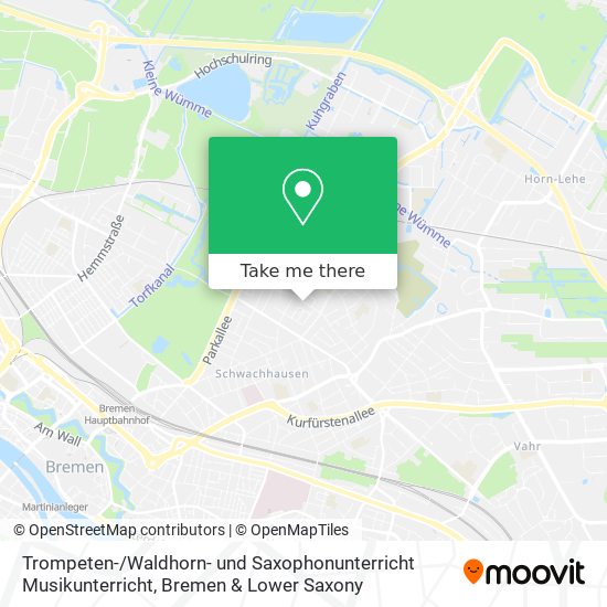 Карта Trompeten- / Waldhorn- und Saxophonunterricht Musikunterricht