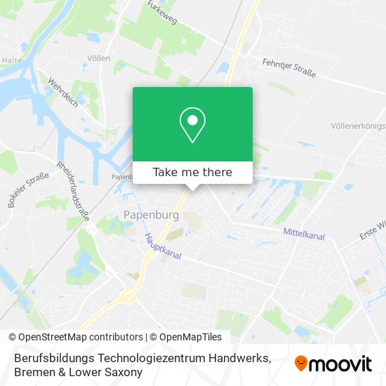 Berufsbildungs Technologiezentrum Handwerks map