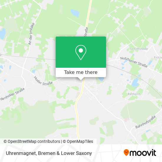 Uhrenmagnet map