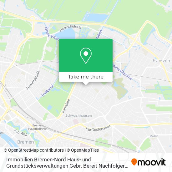 Immobilien Bremen-Nord Haus- und Grundstücksverwaltungen Gebr. Bereit Nachfolger Jens Bereit map