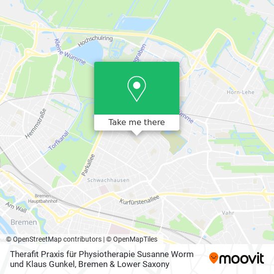Therafit Praxis für Physiotherapie Susanne Worm und Klaus Gunkel map
