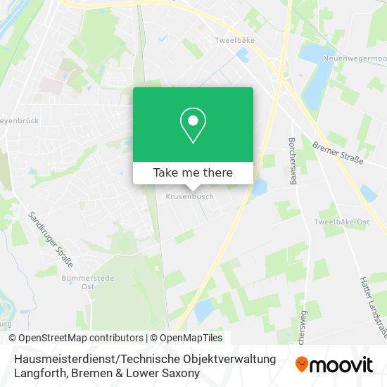 Карта Hausmeisterdienst / Technische Objektverwaltung Langforth