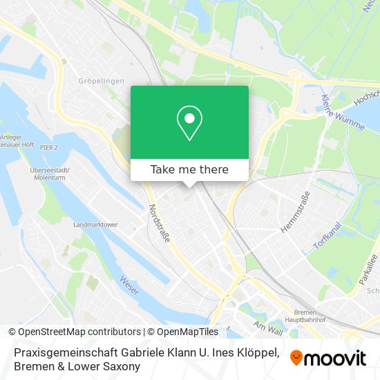 Карта Praxisgemeinschaft Gabriele Klann U. Ines Klöppel