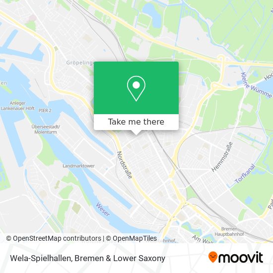 Wela-Spielhallen map