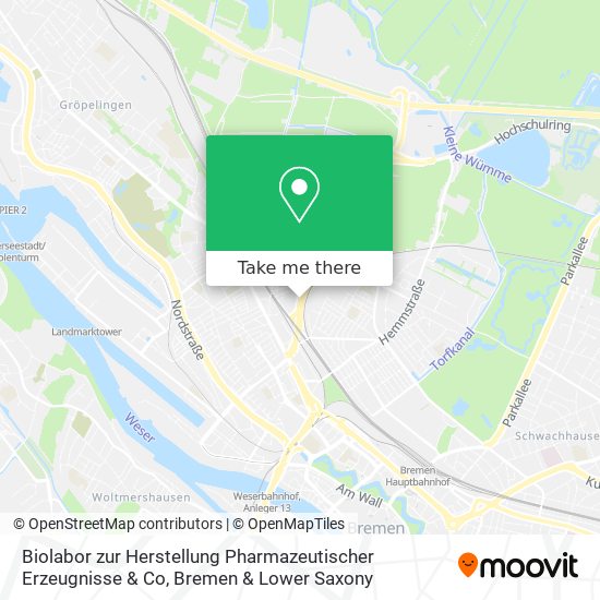 Biolabor zur Herstellung Pharmazeutischer Erzeugnisse & Co map