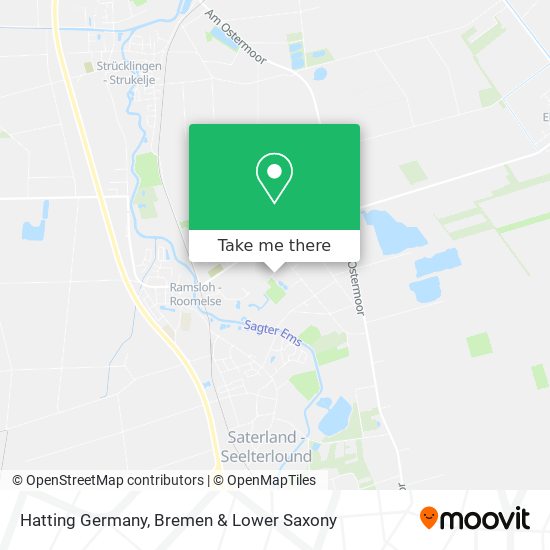 Hatting Germany map
