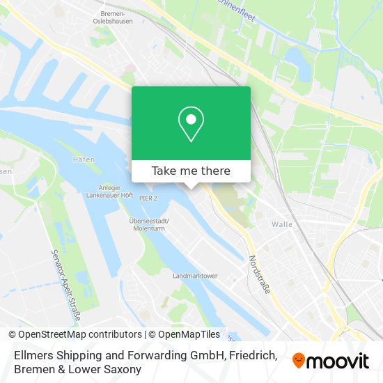 Ellmers Shipping and Forwarding GmbH, Friedrich map