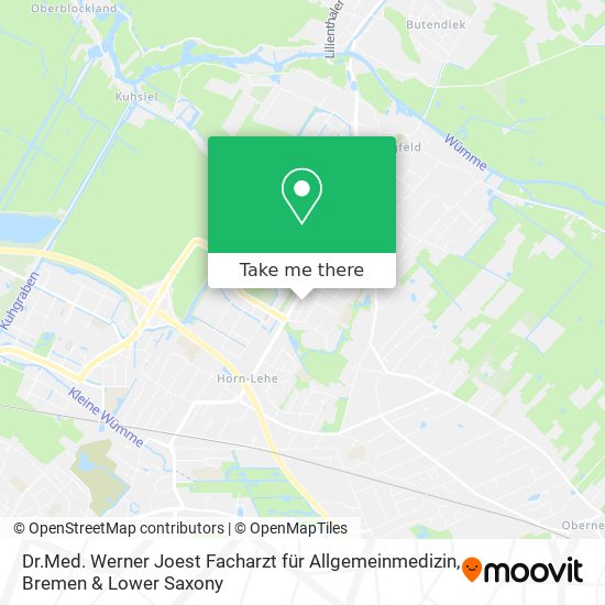 Dr.Med. Werner Joest Facharzt für Allgemeinmedizin map