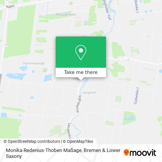 Monika Redenius-Thoben Maßage map