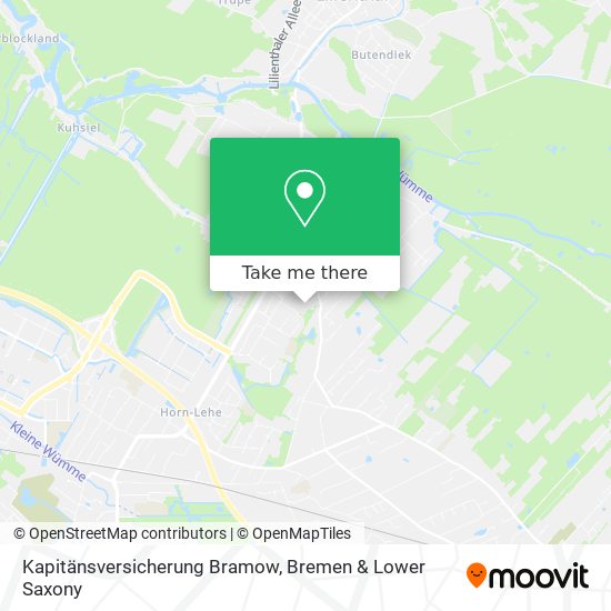 Kapitänsversicherung Bramow map