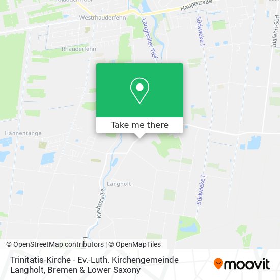Trinitatis-Kirche - Ev.-Luth. Kirchengemeinde Langholt map