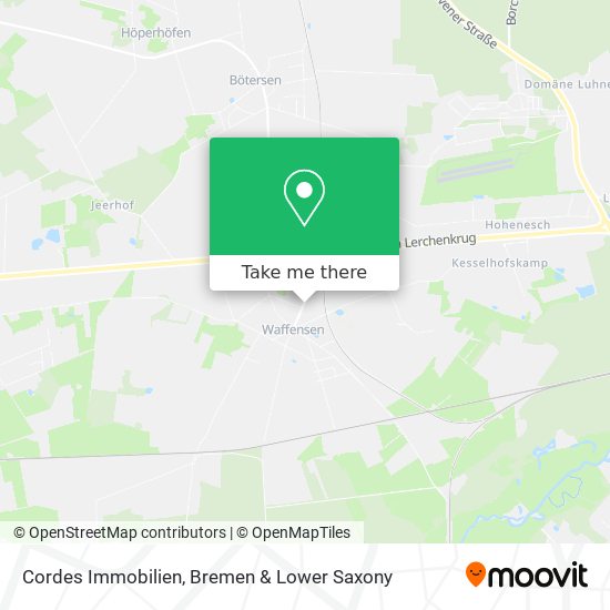 Cordes Immobilien map