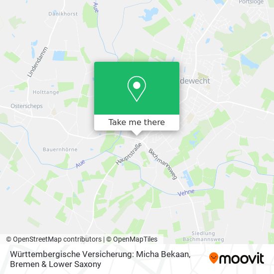 Württembergische Versicherung: Micha Bekaan map