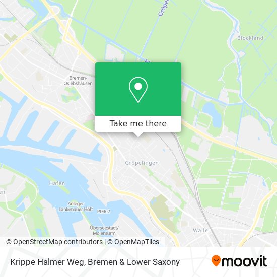 Krippe Halmer Weg map