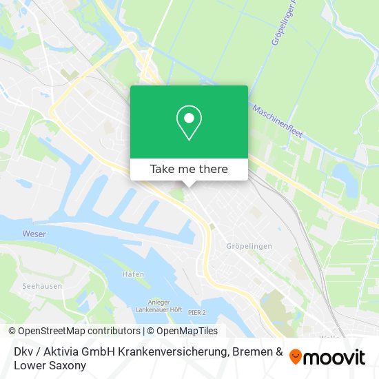 Dkv / Aktivia GmbH Krankenversicherung map