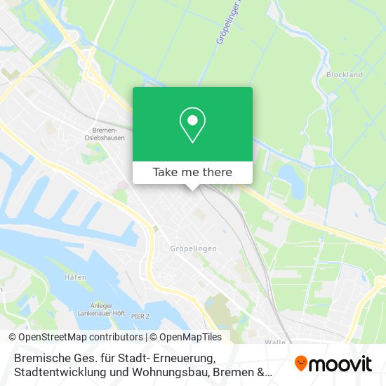 Bremische Ges. für Stadt- Erneuerung, Stadtentwicklung und Wohnungsbau map