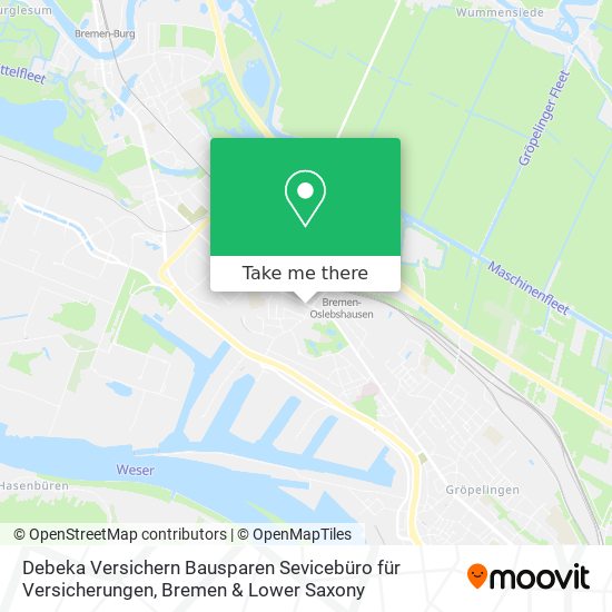 Debeka Versichern Bausparen Sevicebüro für Versicherungen map