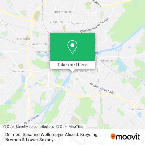 Dr. med. Susanne Wellemeyer Alice J. Kreysing map