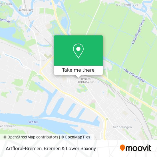 Artfloral-Bremen map
