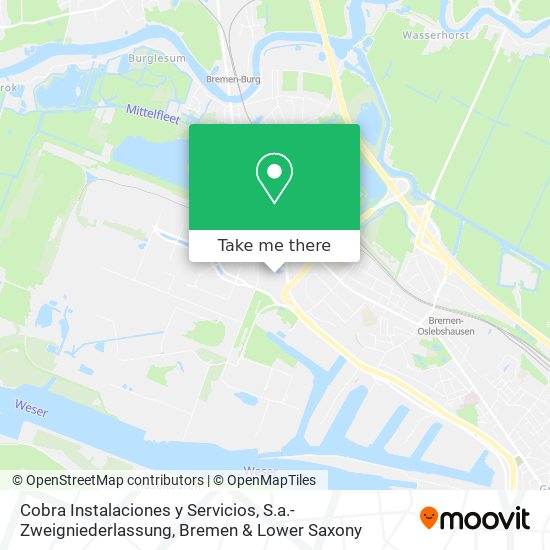 Cobra Instalaciones y Servicios, S.a.-Zweigniederlassung map