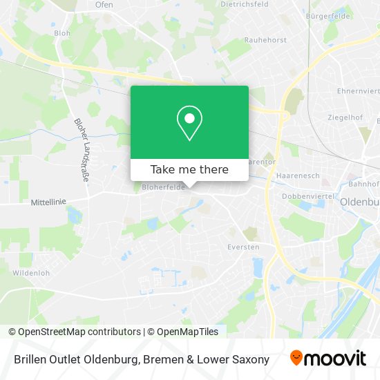 Brillen Outlet Oldenburg map