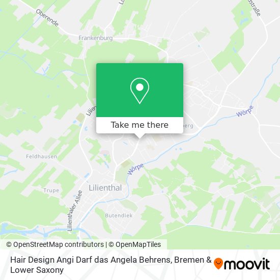 Hair Design Angi Darf das Angela Behrens map