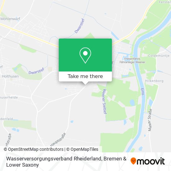 Wasserversorgungsverband Rheiderland map