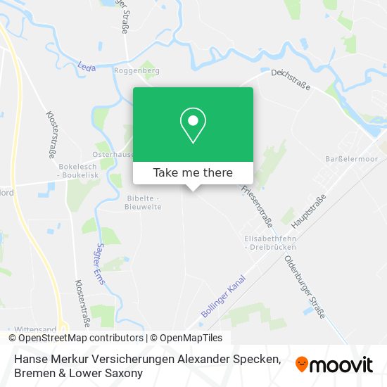 Hanse Merkur Versicherungen Alexander Specken map