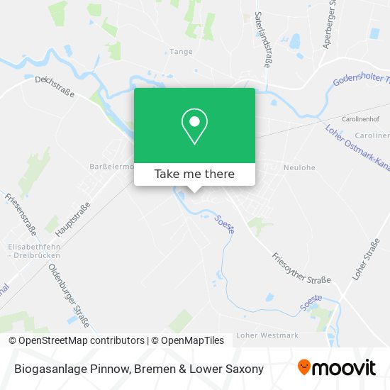 Biogasanlage Pinnow map