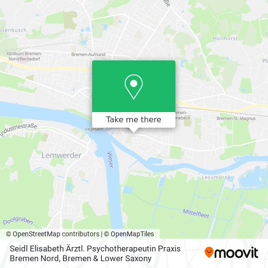 Seidl Elisabeth Ärztl. Psychotherapeutin Praxis Bremen Nord map