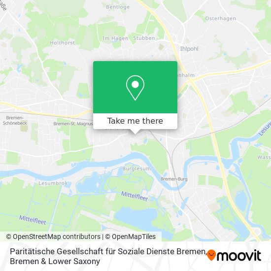 Paritätische Gesellschaft für Soziale Dienste Bremen map