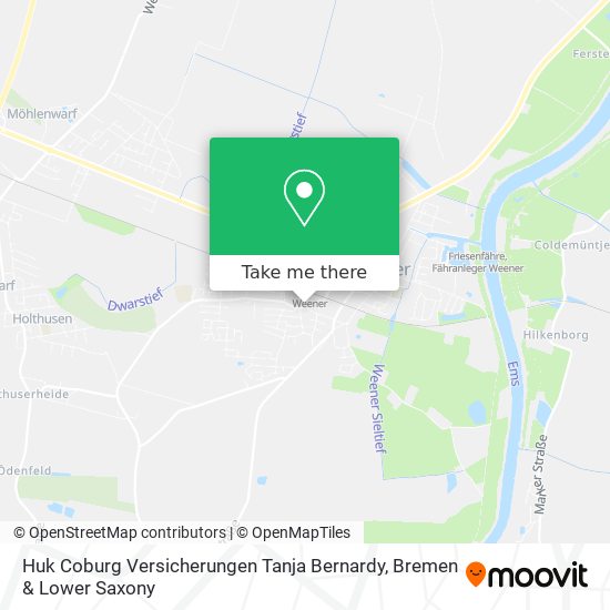 Huk Coburg Versicherungen Tanja Bernardy map