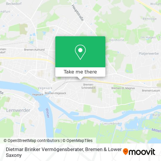 Dietmar Brinker Vermögensberater map