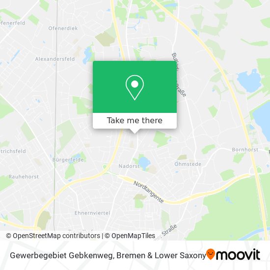Gewerbegebiet Gebkenweg map