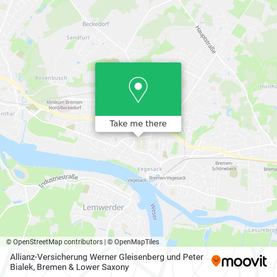 Allianz-Versicherung Werner Gleisenberg und Peter Bialek map