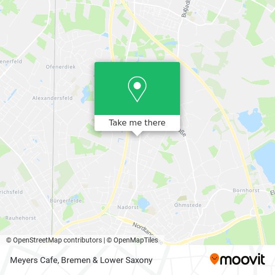 Meyers Cafe map