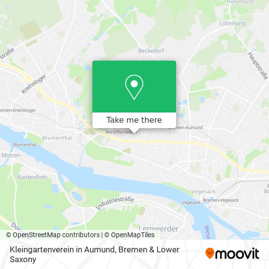 Карта Kleingartenverein in Aumund